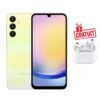 Samsung Galaxy A25 5G – Écran 6.5" Super AMOLED 120 Hz, 8 GB RAM / 256 GB + Triple Caméra 50 MP + Batterie 5000 mAh + Airpods Pro Écouteurs Bluetooth Offerts