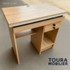 Bureautique Bureau Compact Smart – Avec Serrure & Rangement Intégré – 80 X 45 X 75 Cm